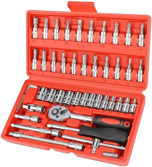 46-in-1 Multipurpose Tool Kit for Car, Bike & Home Repairs